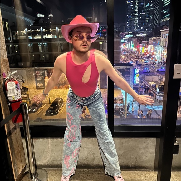 Lee Brand *CUSTOM* Cowgirl Barbie jeans. - Picture 3 of 3